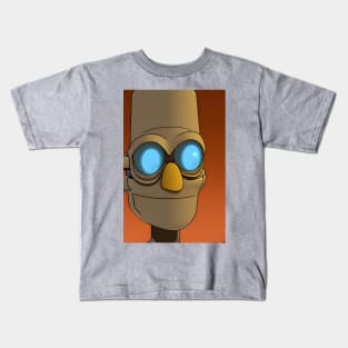 Funny smiling robot Kids T-Shirt